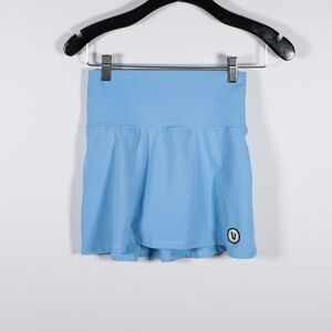 Vuori Women's Volley Mid Rise Athletic Work Out Mini Skirt Blue XXS